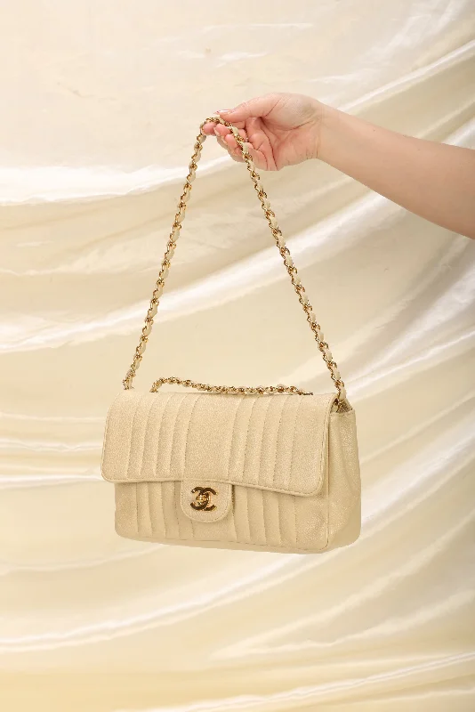 Rare Chanel Caviar Vertical Medium Flap Bag