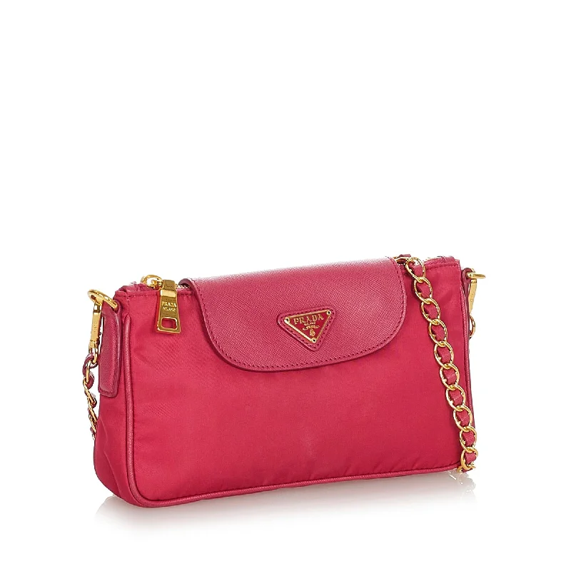 Prada Tessuto Chain Crossbody Bag 23061